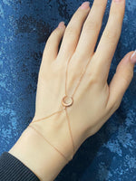 925K Silver Crescent Moon Hand Chain: Dainty Celestial Sahmeran Bracelet, Minimalist Harness Ring Valentines Day Gifts for Her