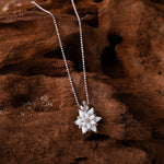 White Opal Lotus Jewelry Set: Lotus Necklace Earrings, Necklace & Ring Set with October Birthstone,