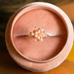 Gift for Mom Pink Opal Lotus Ring, Lotus Flower Ring, Meaningful Jewelry for Mother, Birthday Gift, Emotional Gift for Her