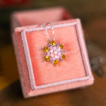 Gift for Mom Lotus Necklace, Layered Lotus Pendant, Birthstone Necklace, Meaningful Jewelry for Mother, Flower Necklace Gift