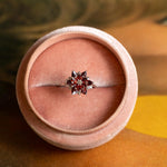 Ruby Lotus Ring Gift for Her, Meaningful Red Gemstone Ring, Promise Ring for Girlfriend Wife, Spiritual Lotus Jewelry, Unique Floral Ring